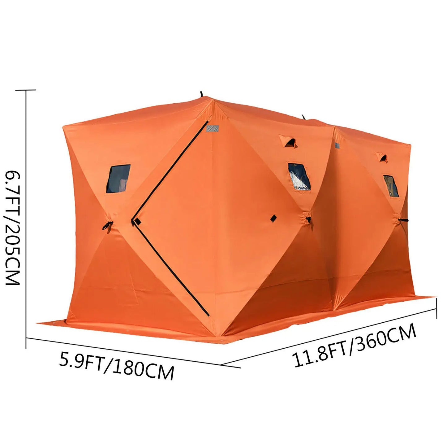 Ice Fishing Tent Warm Awning Pop-Up Oxford Fabric