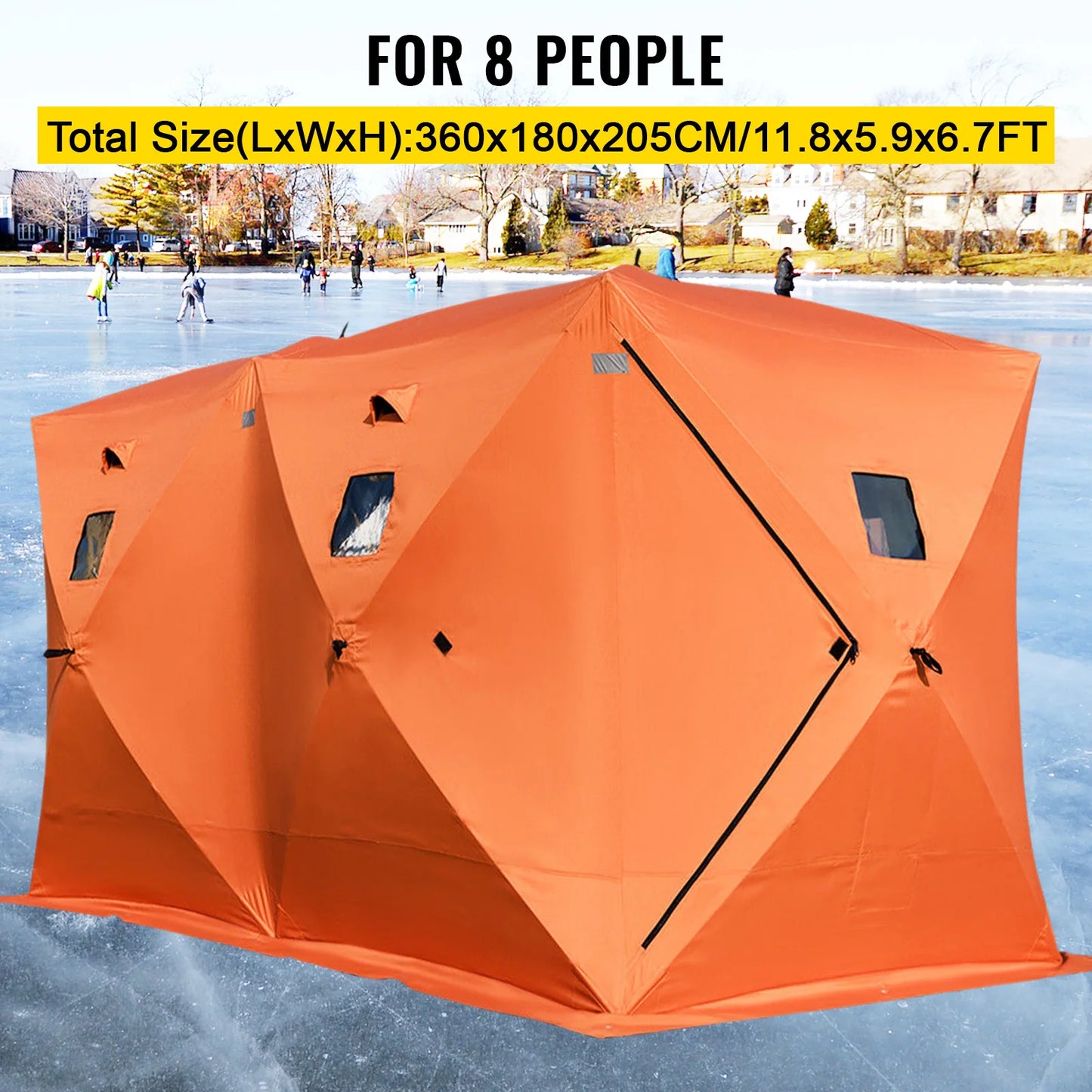 Ice Fishing Tent Warm Awning Pop-Up Oxford Fabric
