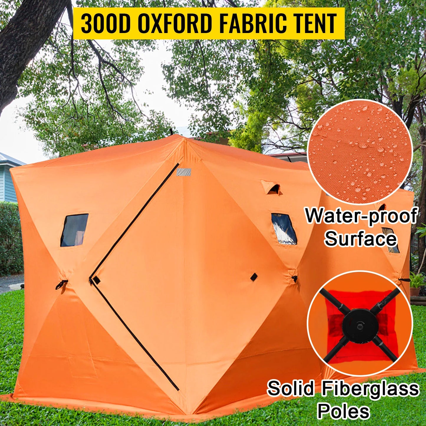 Ice Fishing Tent Warm Awning Pop-Up Oxford Fabric
