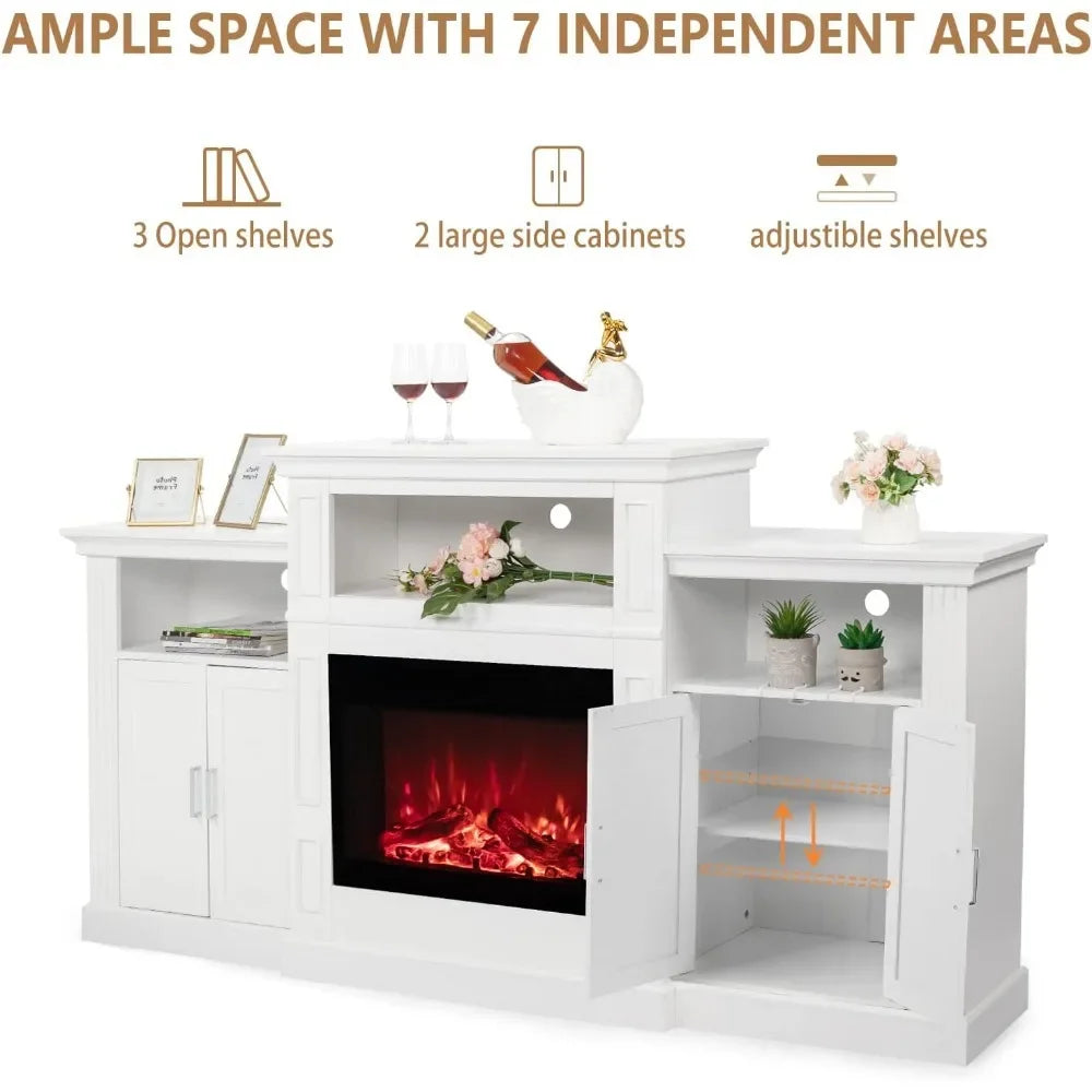 Mantel, Fireplace TV Modern Entertainment Center
