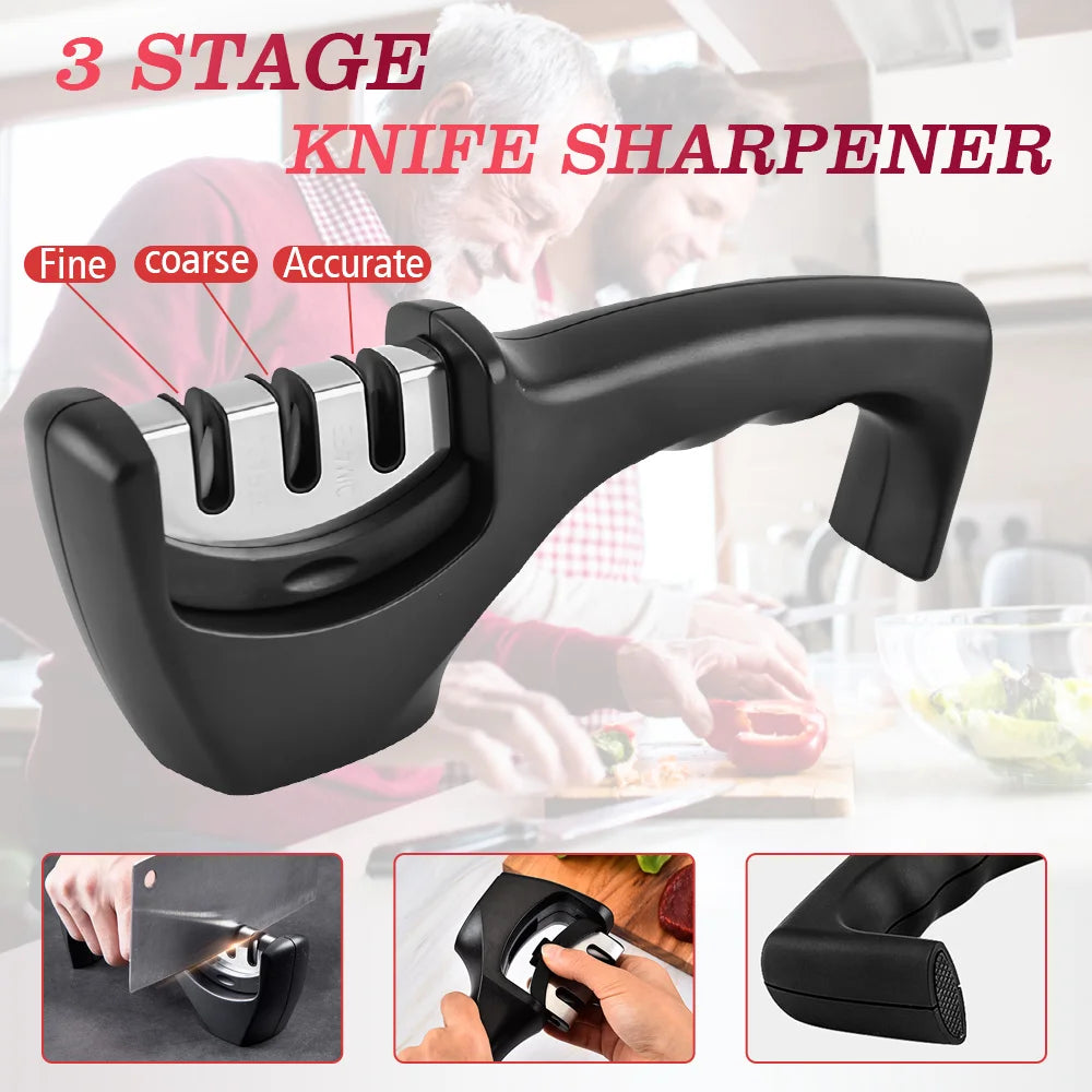 Multi-function Knife Sharpener Handheld 3 Stages