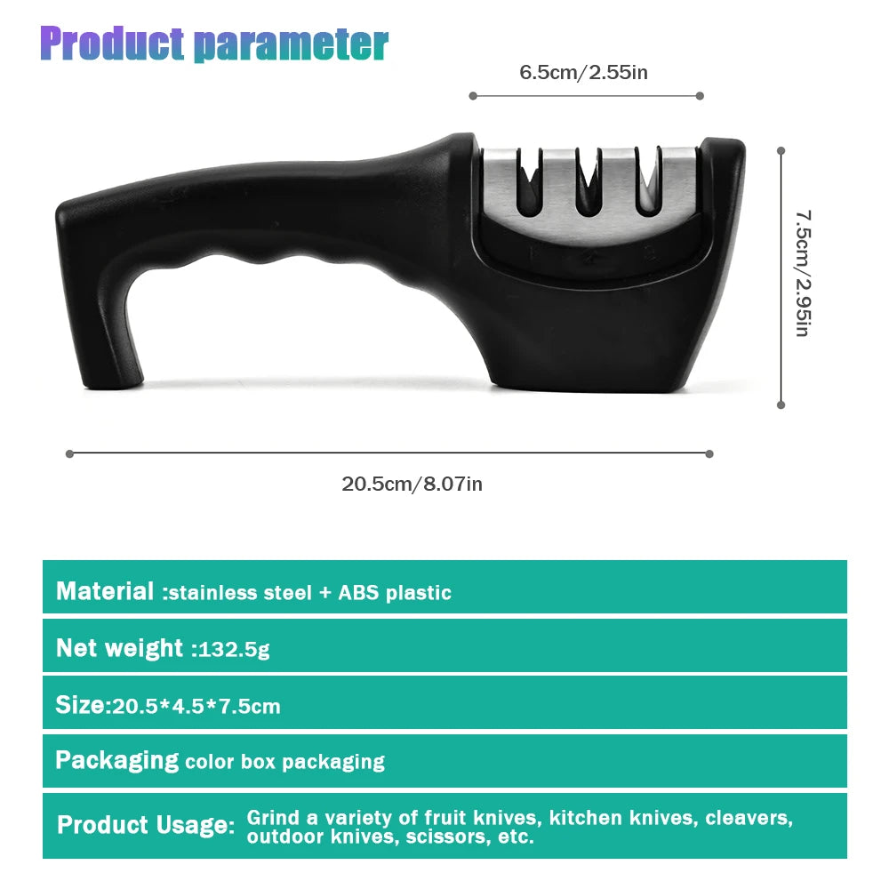 Multi-function Knife Sharpener Handheld 3 Stages