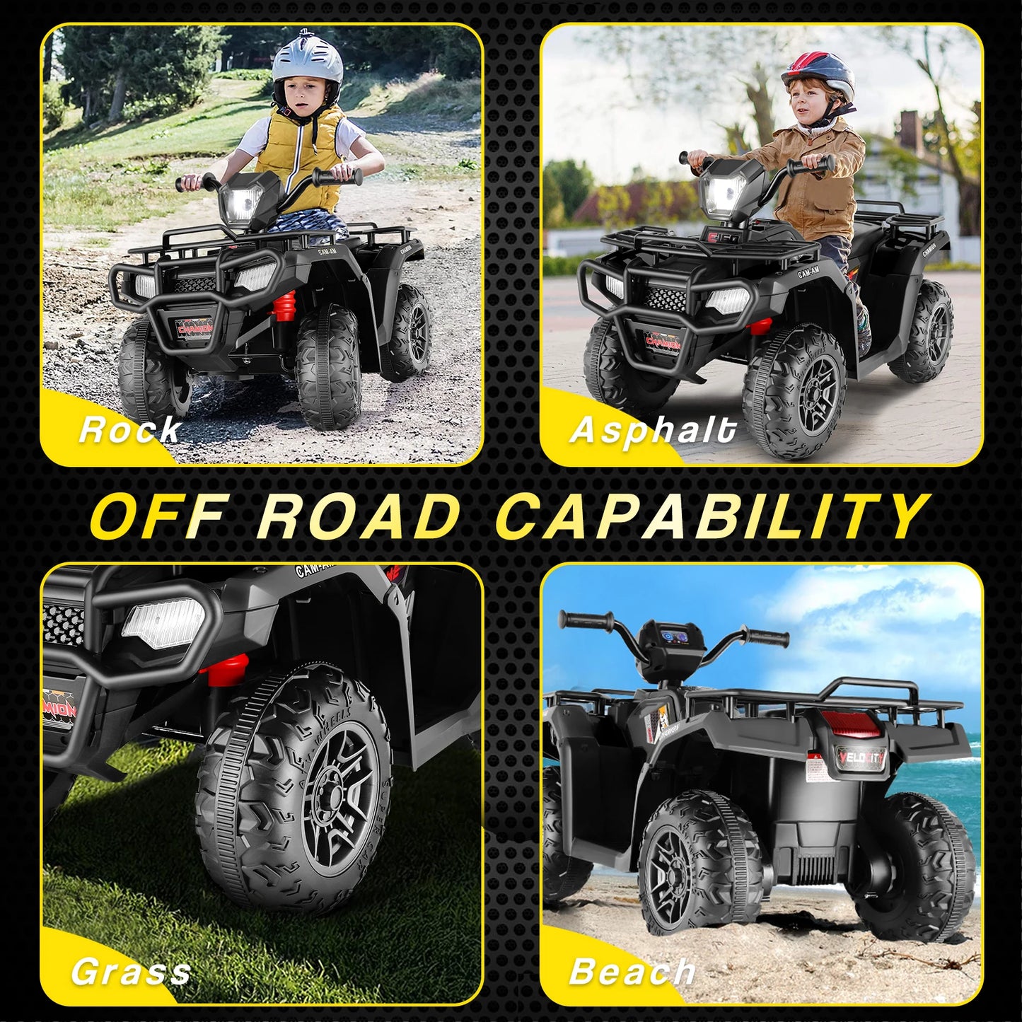 Kids Ride on ATV 4-Wheeler Quad Battery Powered