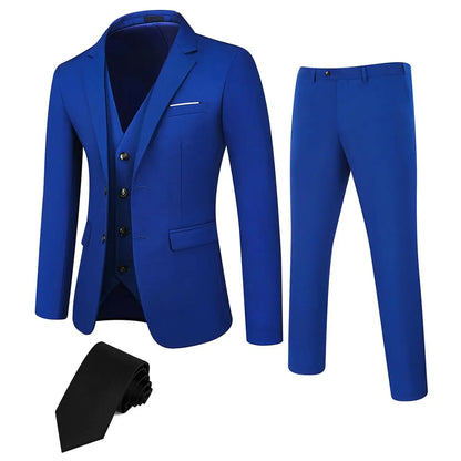 Men's Business Suit Set Groomsmen Regular Fit- Men Formal Stylish