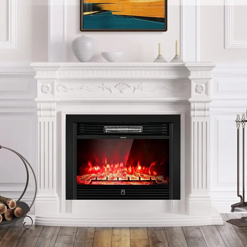 Electric Inserts, Wall Recessed Fireplace