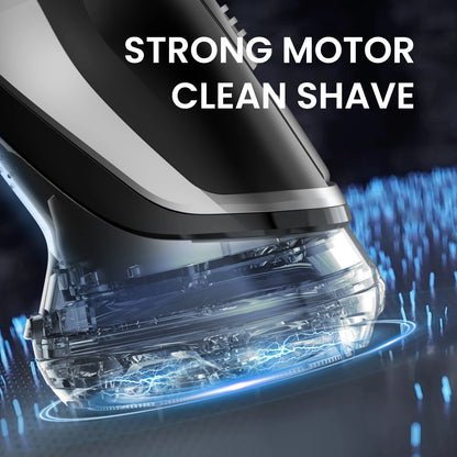 Men’s Electric Cordless Shavers Rotary Waterproof Rechargeable