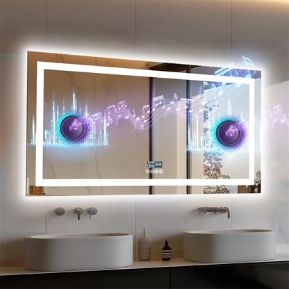 XXL Bathroom Smart LED Vanity Mirror with Bluetooth