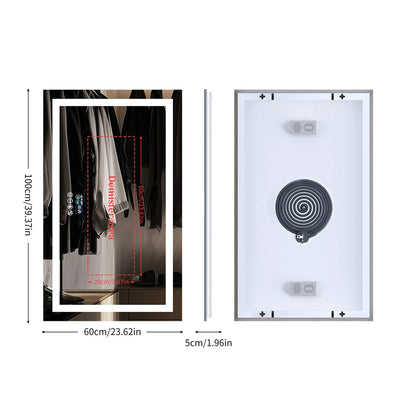 XXL Bathroom Smart LED Vanity Mirror with Bluetooth