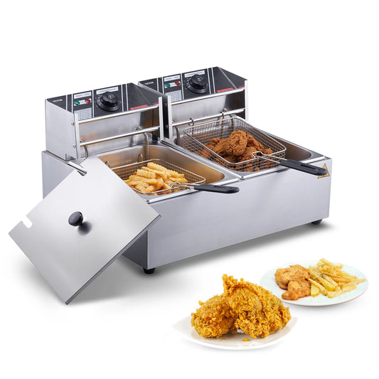 Commercial Electric Deep Fryer, Electric Countertop Fryer