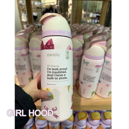 Insulated Stainless Steel Water Bottle with Straw,