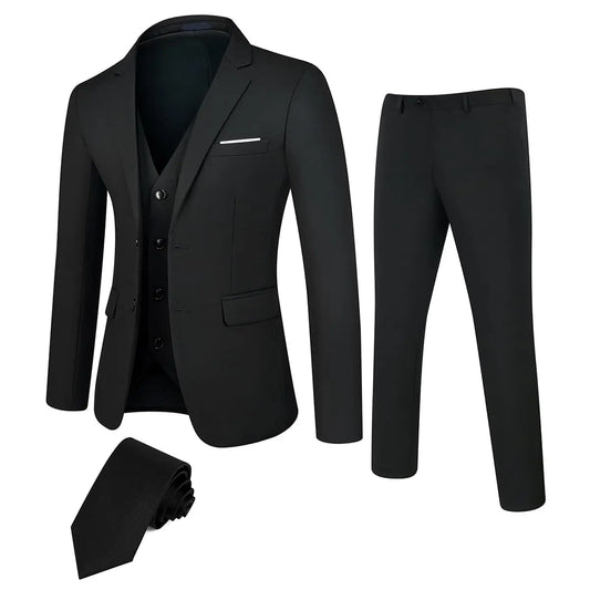 Men's Business Suit Set Groomsmen Regular Fit- Men Formal Stylish