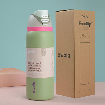 Insulated Stainless Steel Water Bottle with Straw,