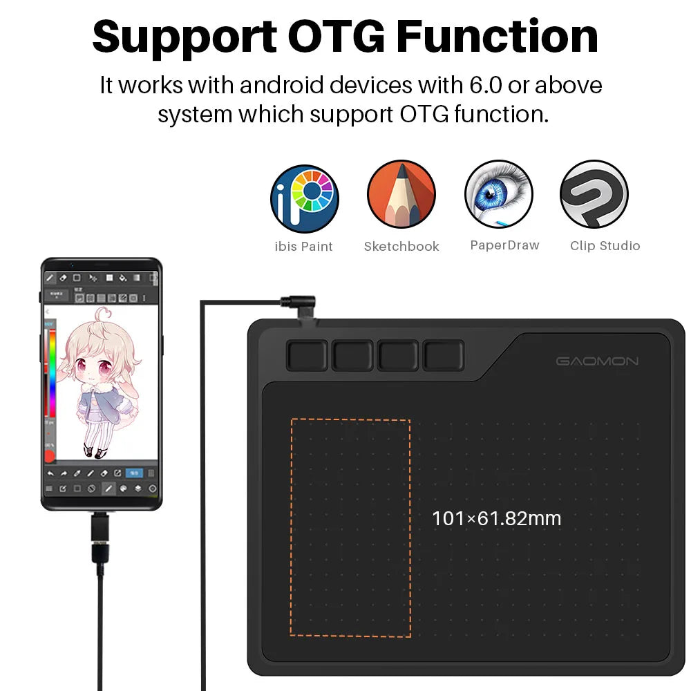 Digital Tablet Anime, Graphic Tablet for Drawing