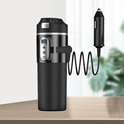 Electric Kettle Stainless Steel Portable Car Heating Cup Smart Mug