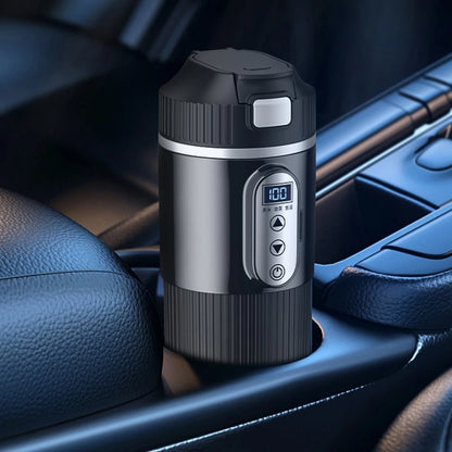 Electric Kettle Stainless Steel Portable Car Heating Cup Smart Mug