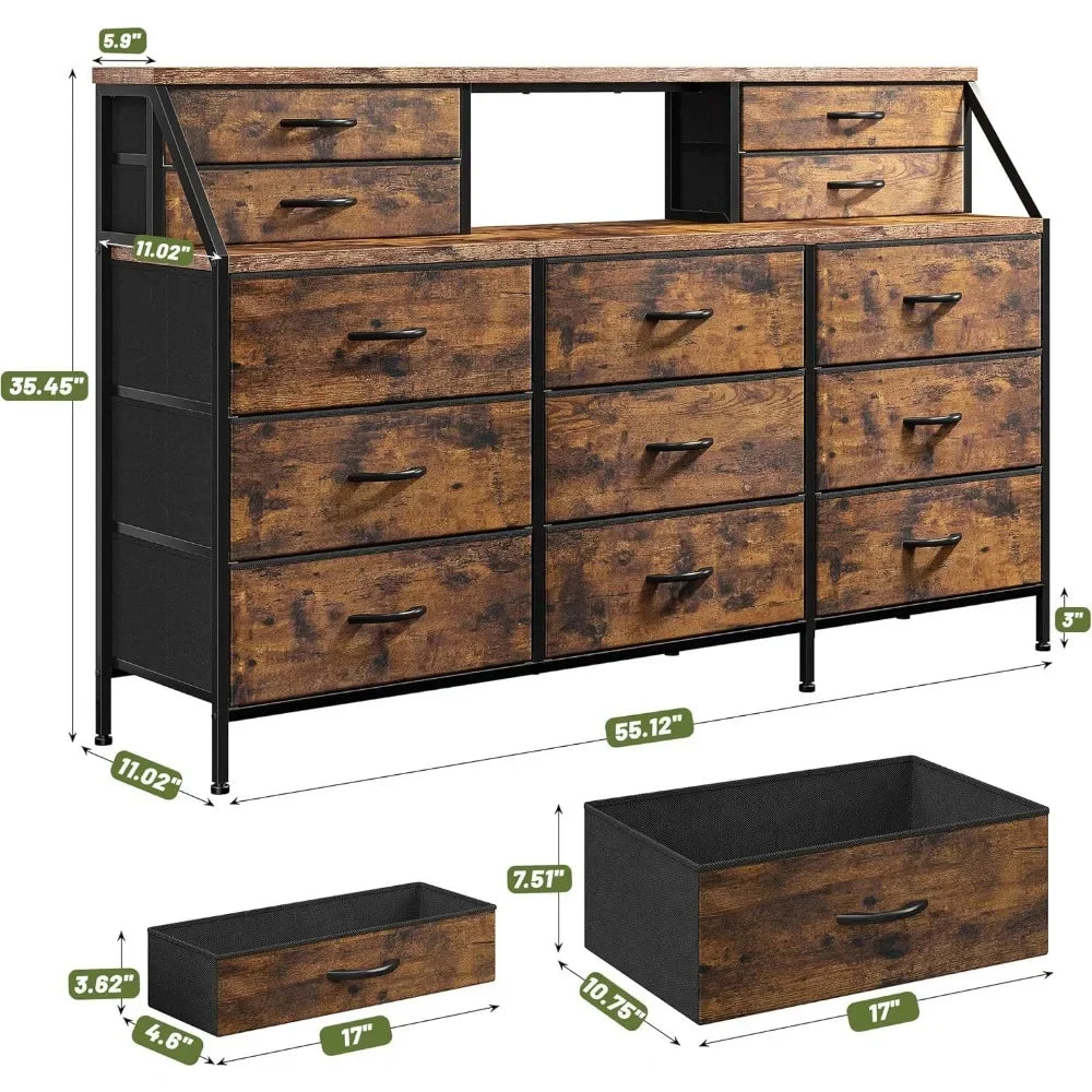 Dresser with Large Drawer, Chests , Long Dresser