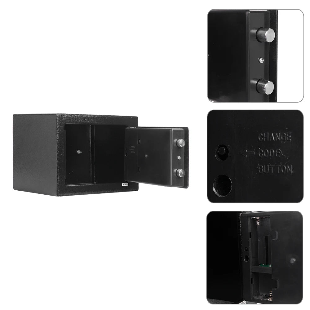 Mini Wall-in Style Electronic Safe Case 17EF Black