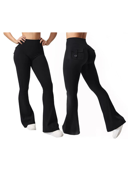 Women s High Waist Yoga Leggings with Pockets Tummy Control