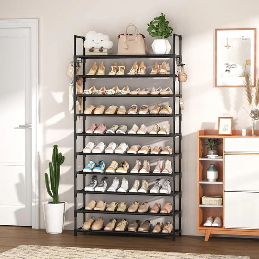 Shoe Rack Tall Large Capacity Wide Shoe Organizer