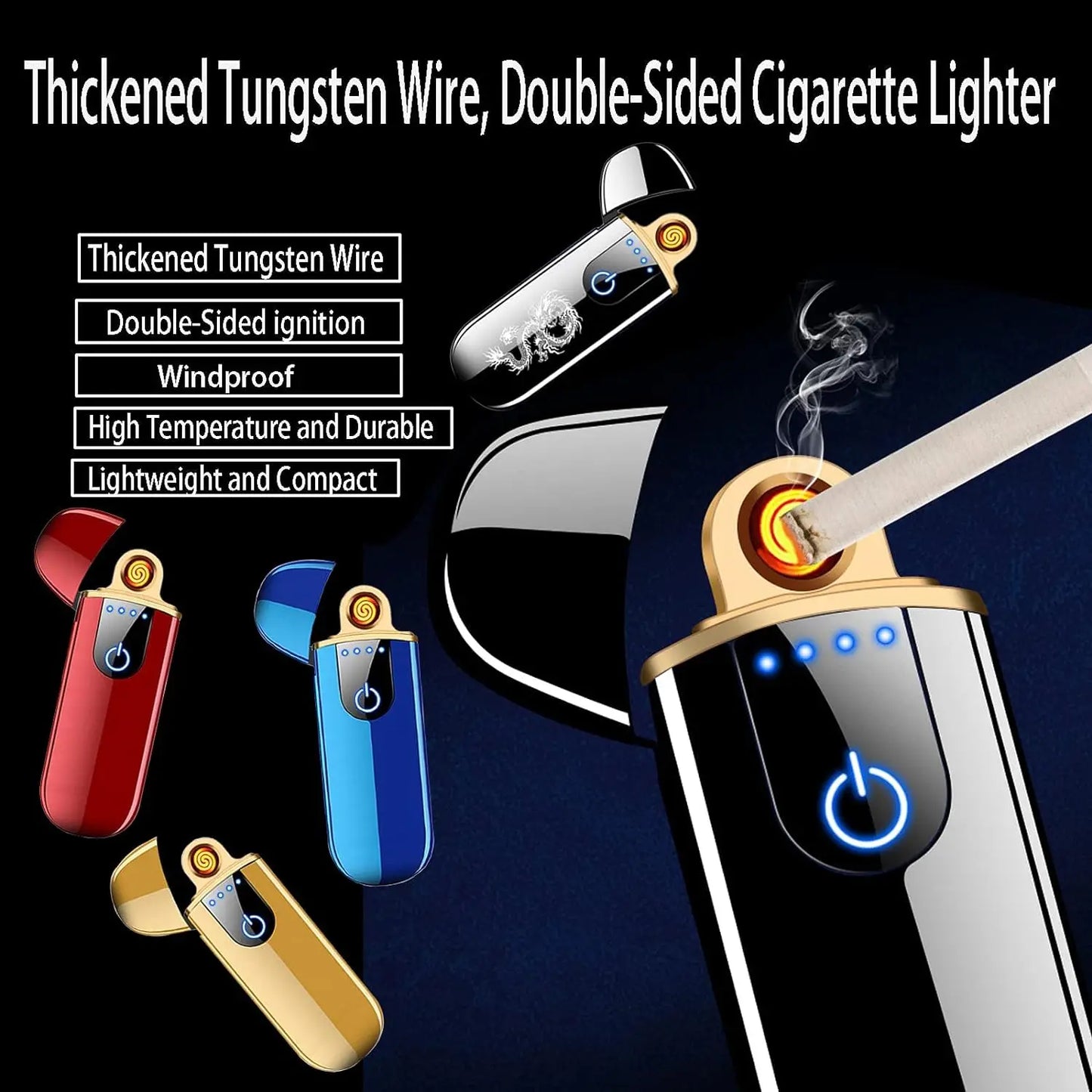 Smart Electronic Lighter USB Rechargeable Cycle