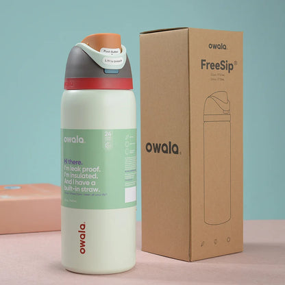 Insulated Stainless Steel Water Bottle with Straw,