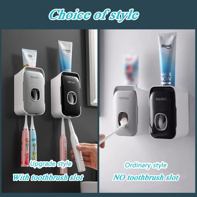 Automatic Toothpaste Dispenser Wall-Mounted Bathroom