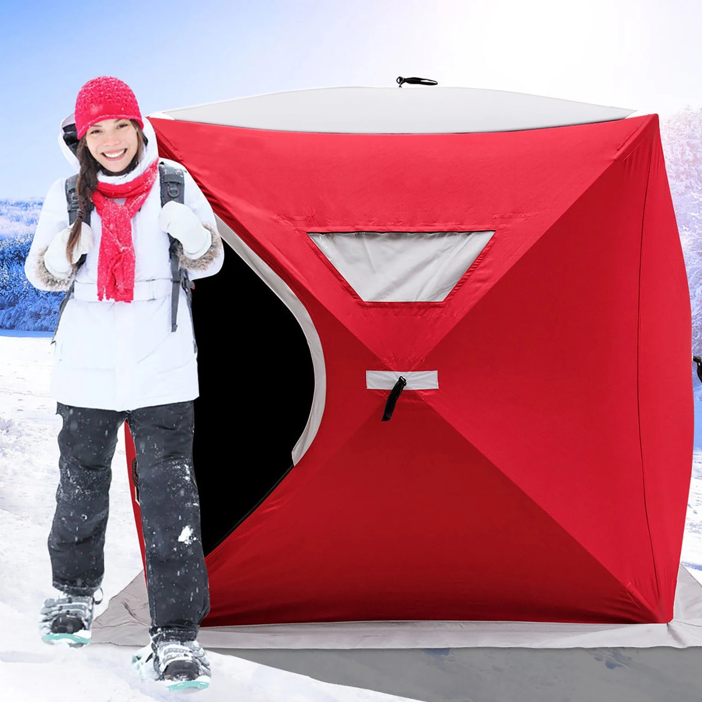 Ice Fishing Tent Warm Winter Large Space Thick Outdoor Tent