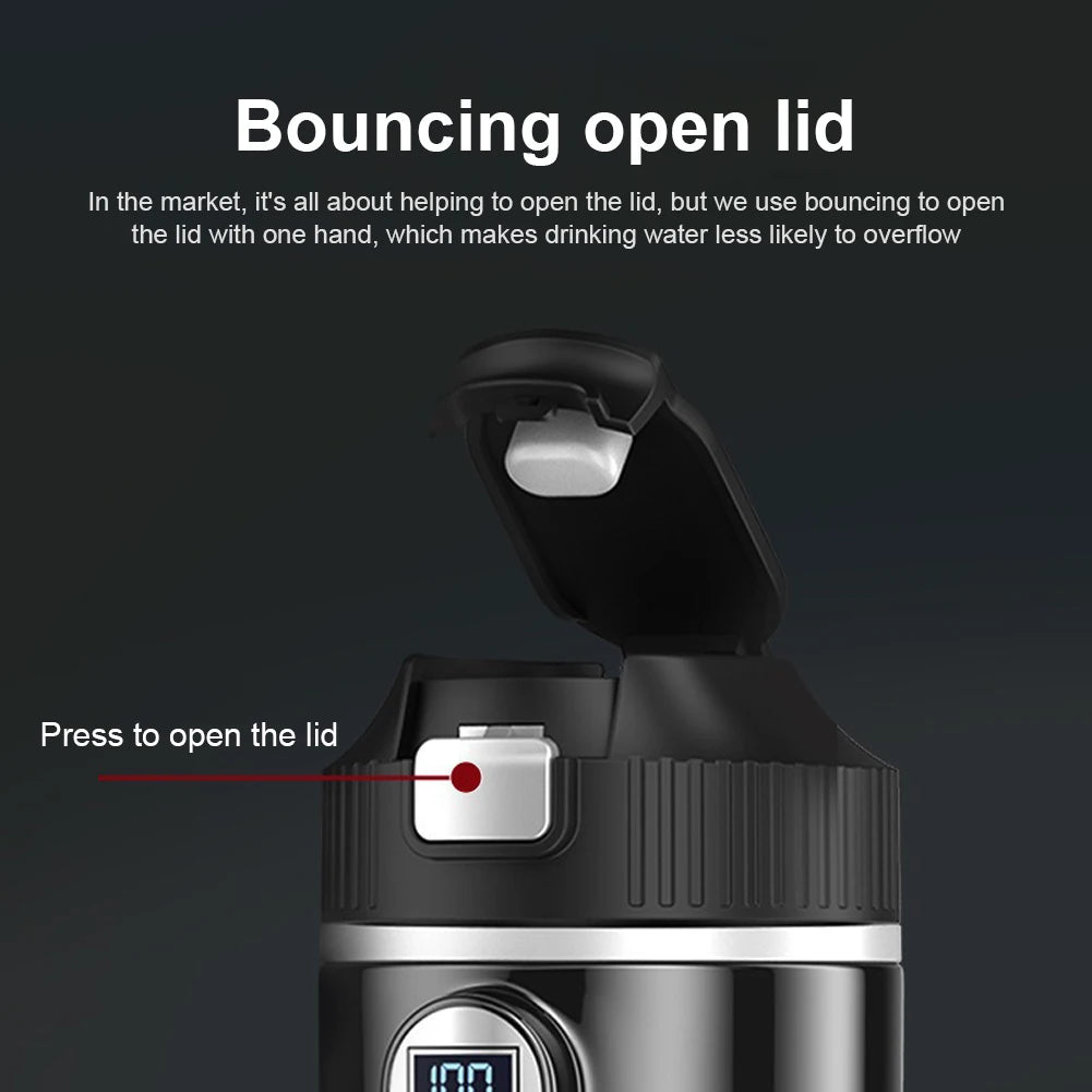 Electric Kettle Stainless Steel Portable Car Heating Cup Smart Mug