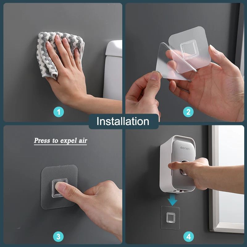 Automatic Toothpaste Dispenser Wall-Mounted Bathroom