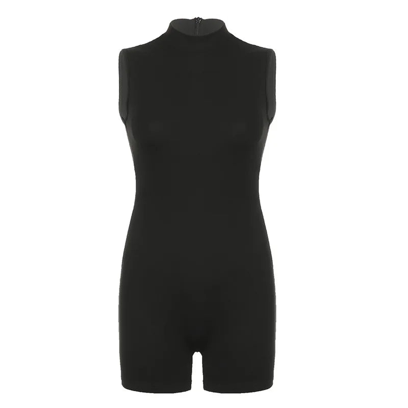 Two Pieces Set, Female Sleeveless Sport Romper Butt Lifting Outfits