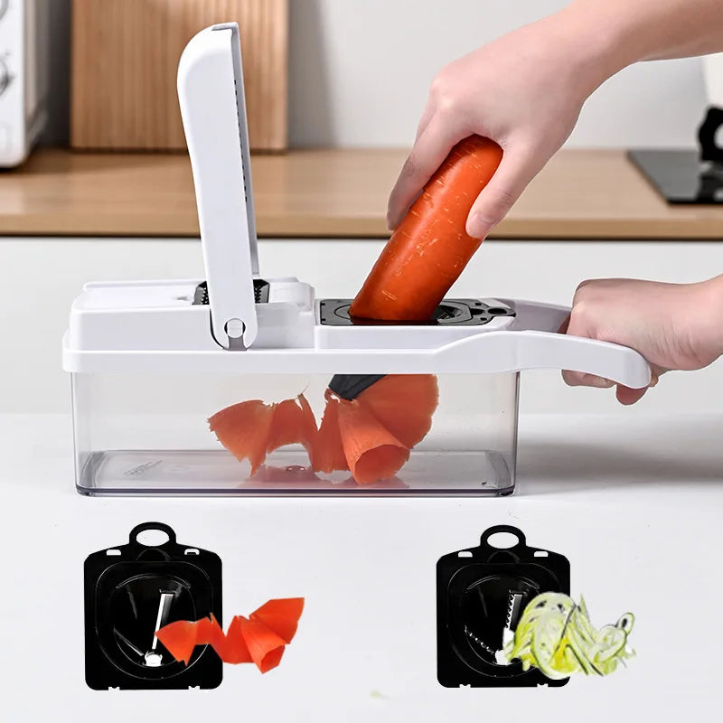 26 piece set of multifunctional vegetable slicer