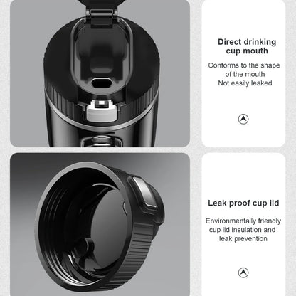 Electric Kettle Stainless Steel Portable Car Heating Cup Smart Mug