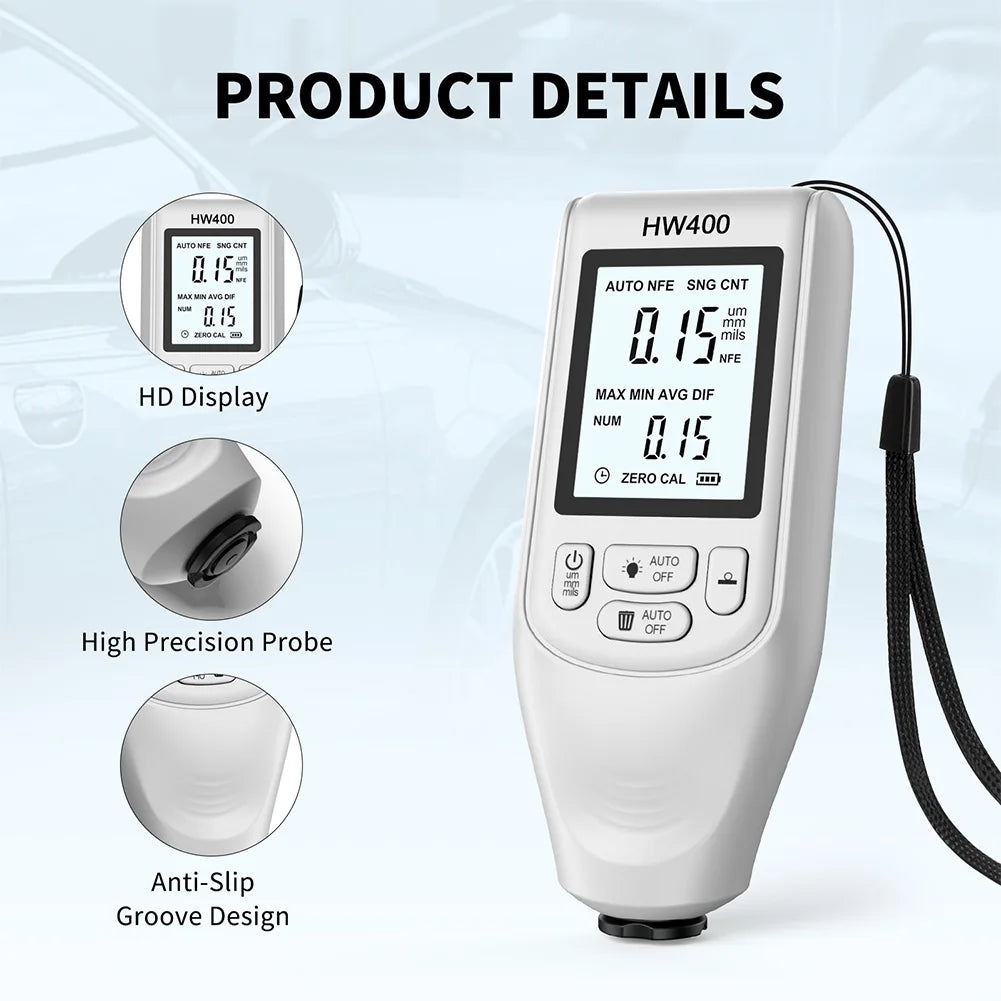 Digital Car Paint Thickness Gauge Measurement Meter