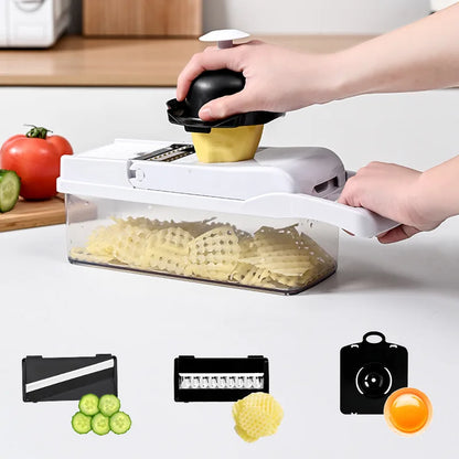 26 piece set of multifunctional vegetable slicer