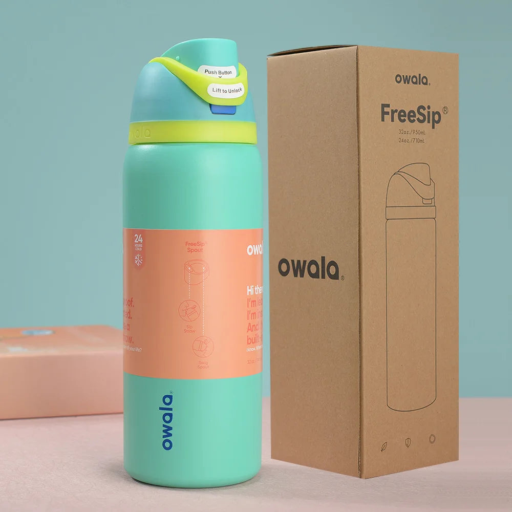 Insulated Stainless Steel Water Bottle with Straw,