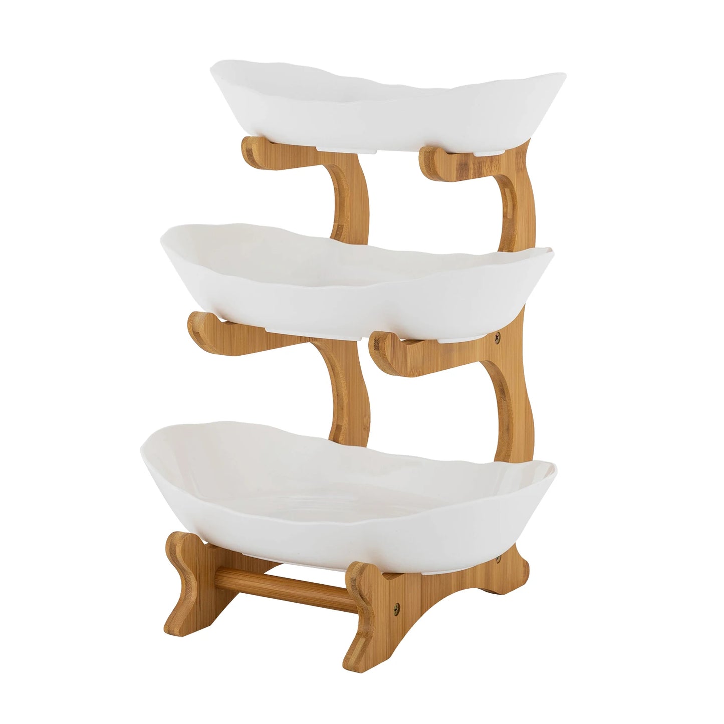 Serving Bowls with Stand, Snack Dessert Cake Tray Plate Rack