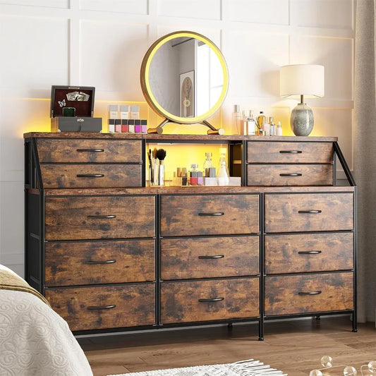 Dresser with Large Drawer, Chests , Long Dresser