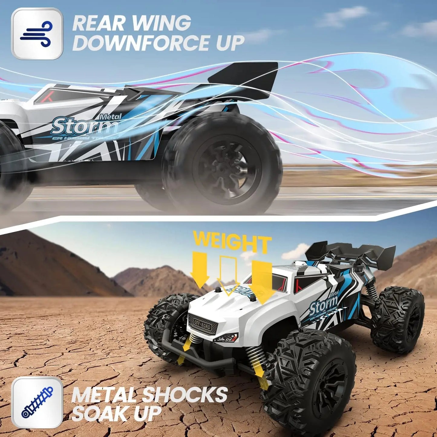 All-Terrain RC Truck Batteries, Play, Off-Road, Xmas Gift.