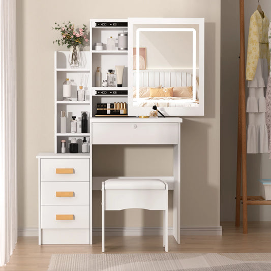 Bedroom Dressing Table Vanity Ornaments Multifunction Storage