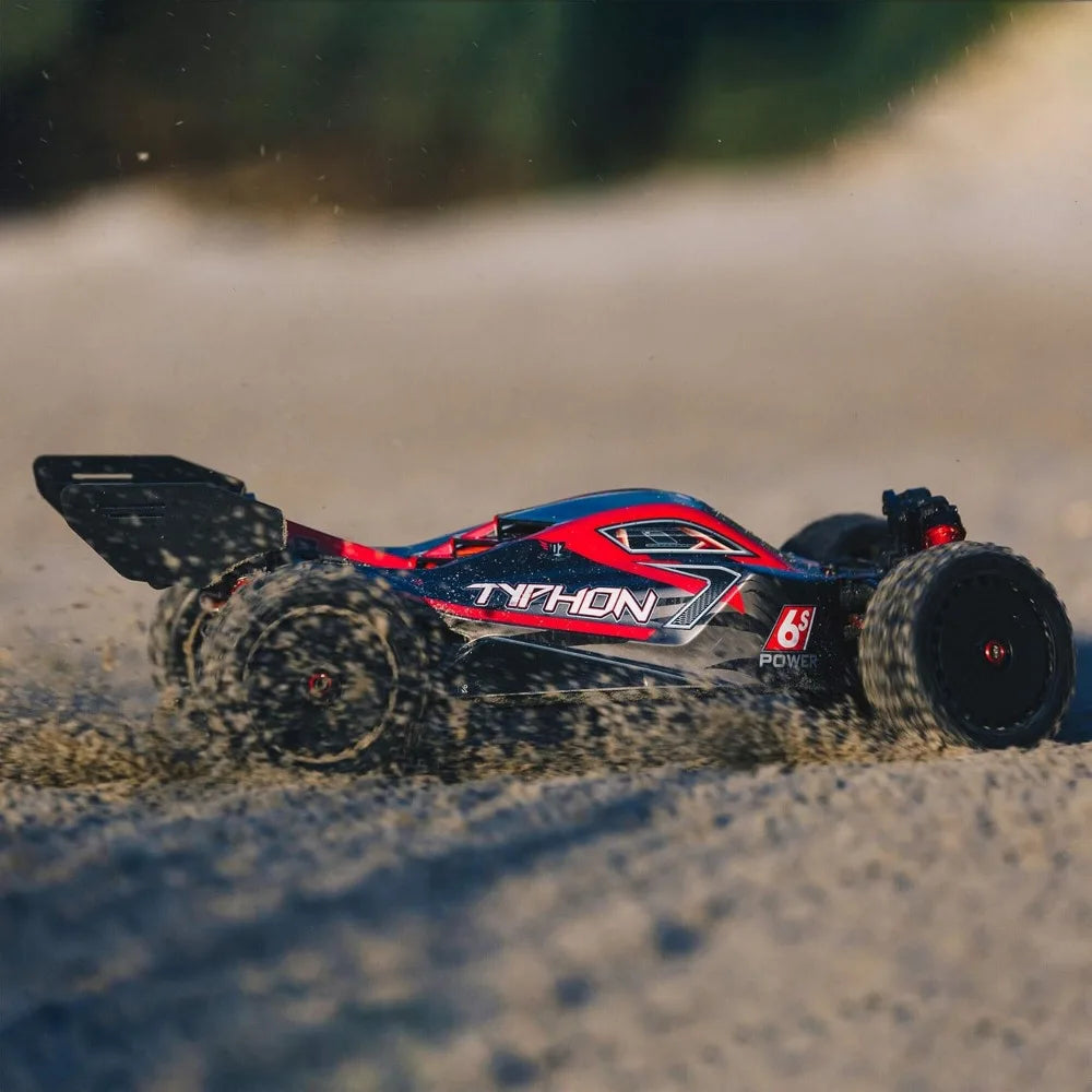 RC Car 1/8 Typhon with Spektrum Firma RTR Black and Red