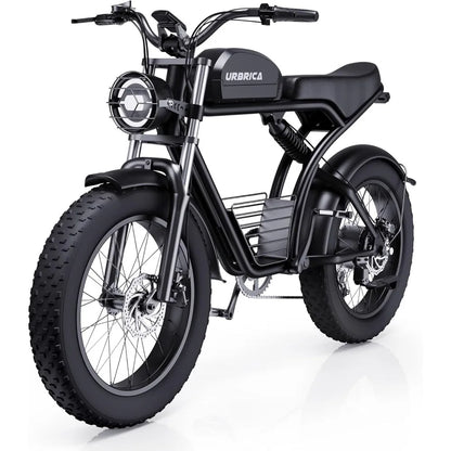 Electric Bike for Adults Fat Tire Dirt Bike, E-Bike Dual Shock Absorber