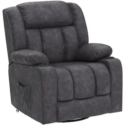 Recliner Chair Massage Rocker with Heated Swivel