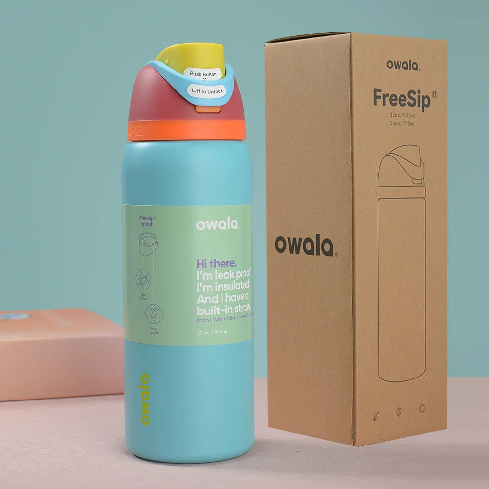 Insulated Stainless Steel Water Bottle with Straw,