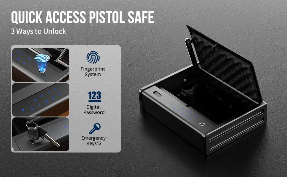 Blacksmith Gun Safe Storage Safe Desktop Hidden Drawer