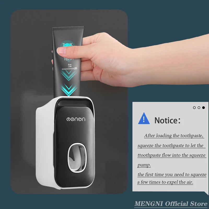 Automatic Toothpaste Dispenser Wall-Mounted Bathroom