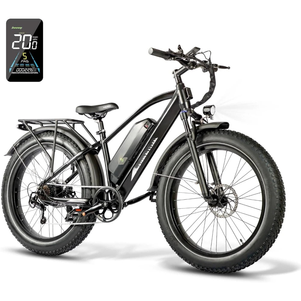 Electric Bike, Fat Tire Electric Mountain Bike