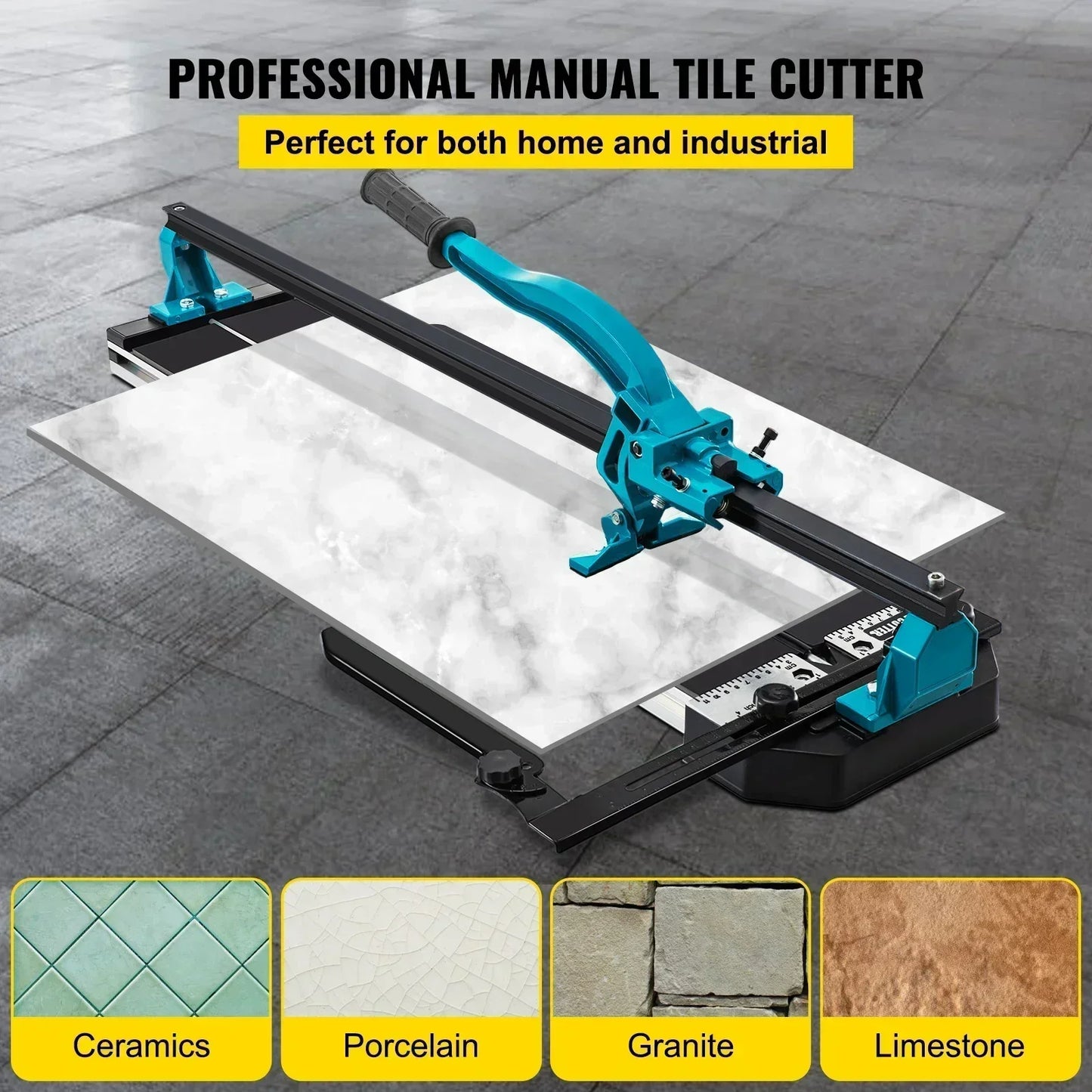 Manual Tile Cutter Precise Laser Single Rail Hand Tool