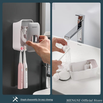 Automatic Toothpaste Dispenser Wall-Mounted Bathroom