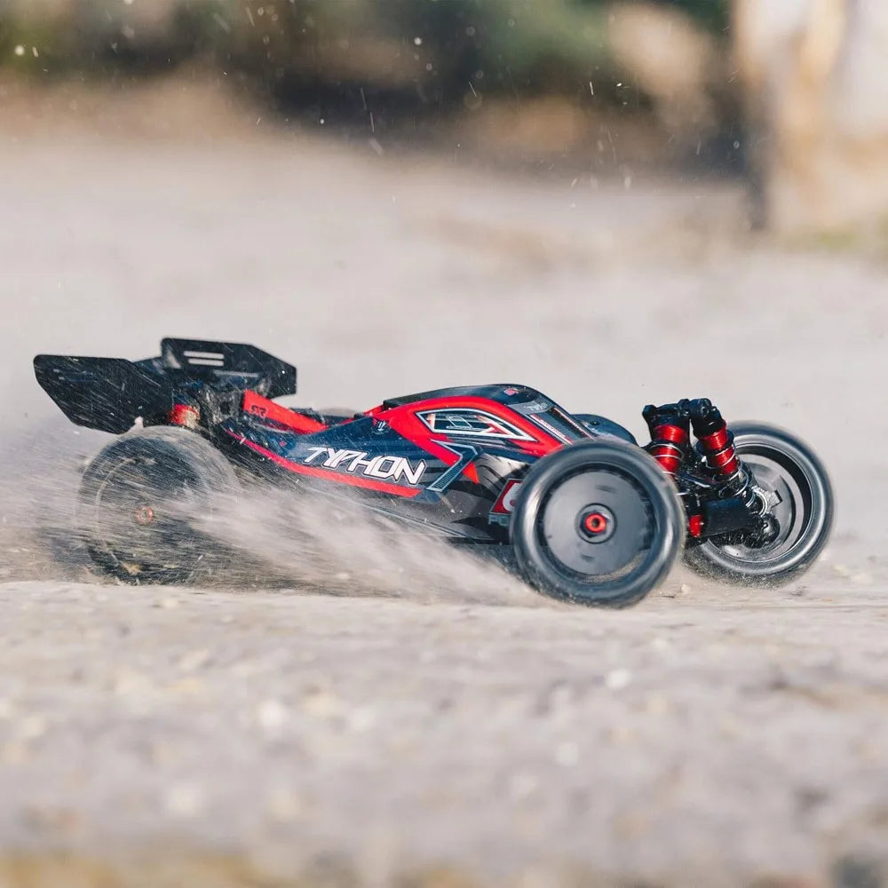 RC Car 1/8 Typhon with Spektrum Firma RTR Black and Red