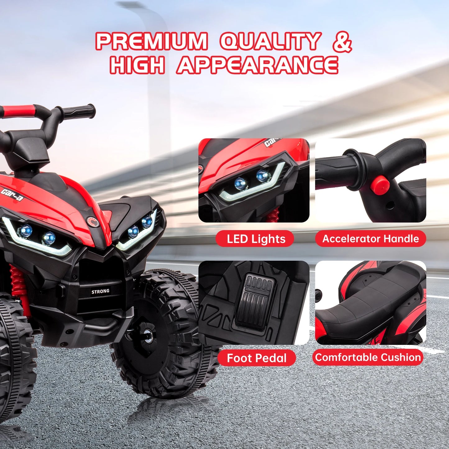 Kids ATV, Electric Battery, Powered Four Wheeler